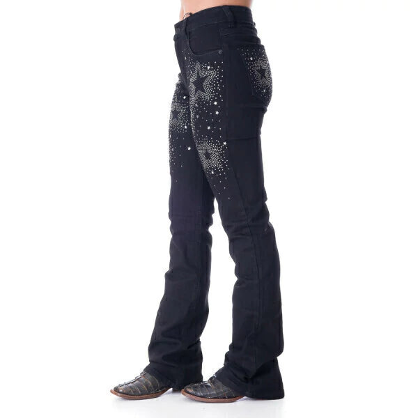 CALÇA JEANS FEMININA TEXAS FARM - 607 - TX. RODEO STAR BLACK