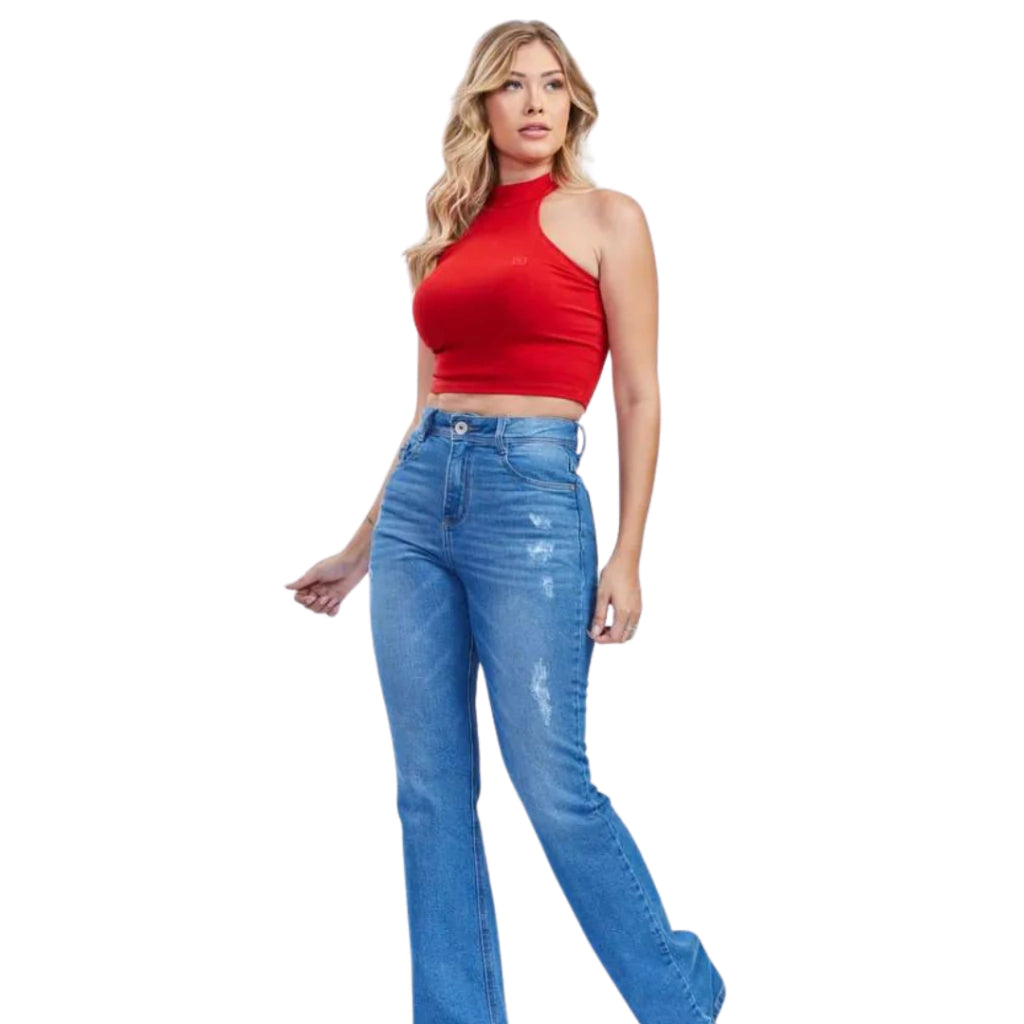 CALÇA JEANS FEMININA TXC - 2423 - CUSTOM BOOT CUT DENIM