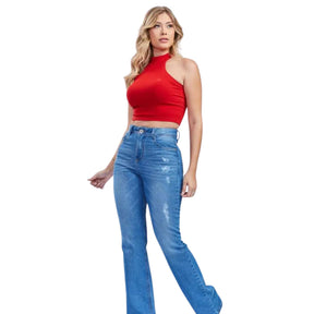 CALÇA JEANS FEMININA TXC - 2423 - CUSTOM BOOT CUT DENIM