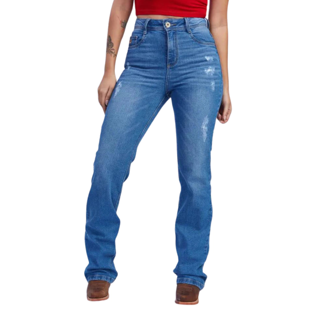 CALÇA JEANS FEMININA TXC - 2423 - CUSTOM BOOT CUT DENIM